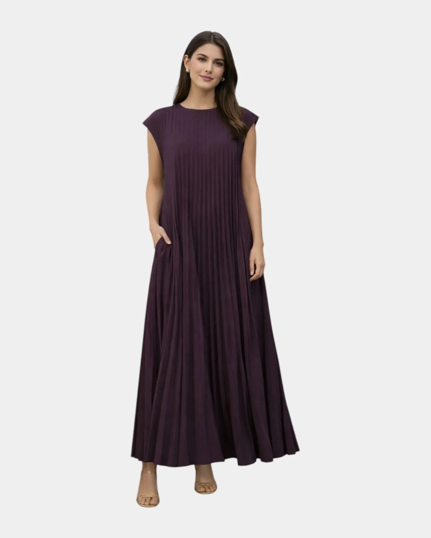 Marianne | Robe Midi Plissée