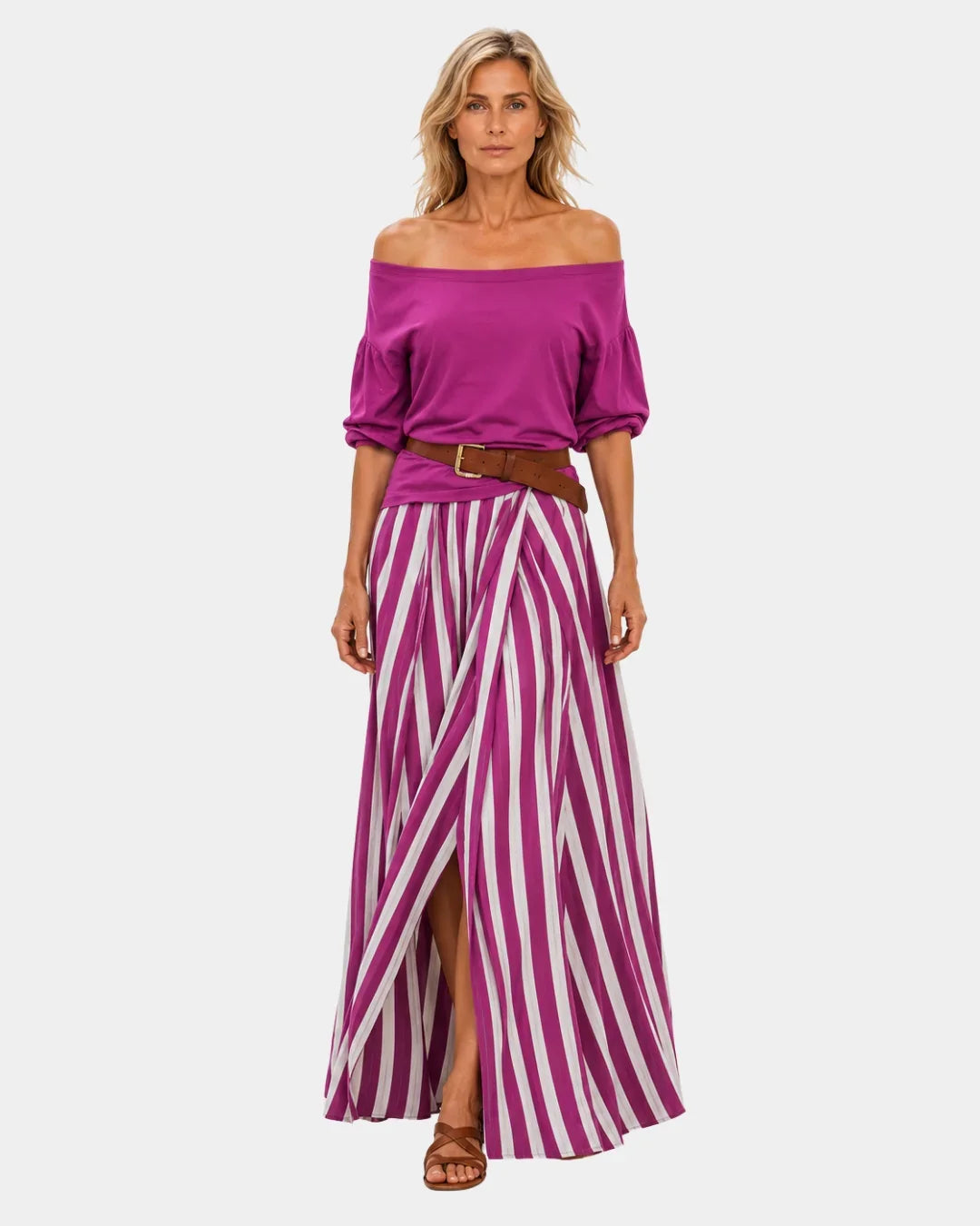 Étiennette | Ensemble blouse et jupe style méditerranéen