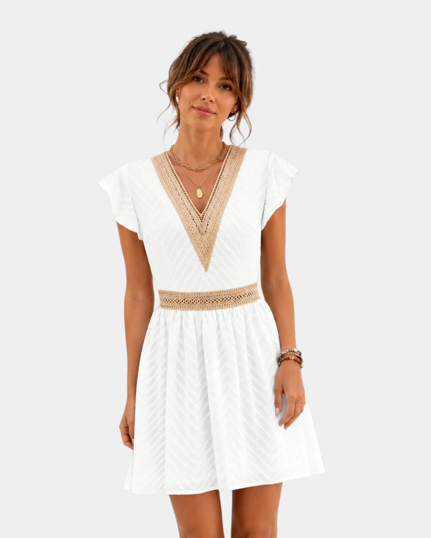 Hava | Robe courte à décolleté en V
