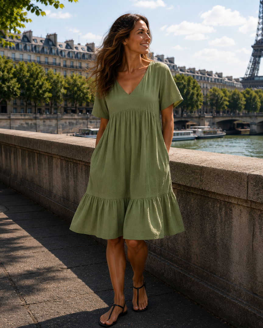 Alixandre | Robe midi texturée