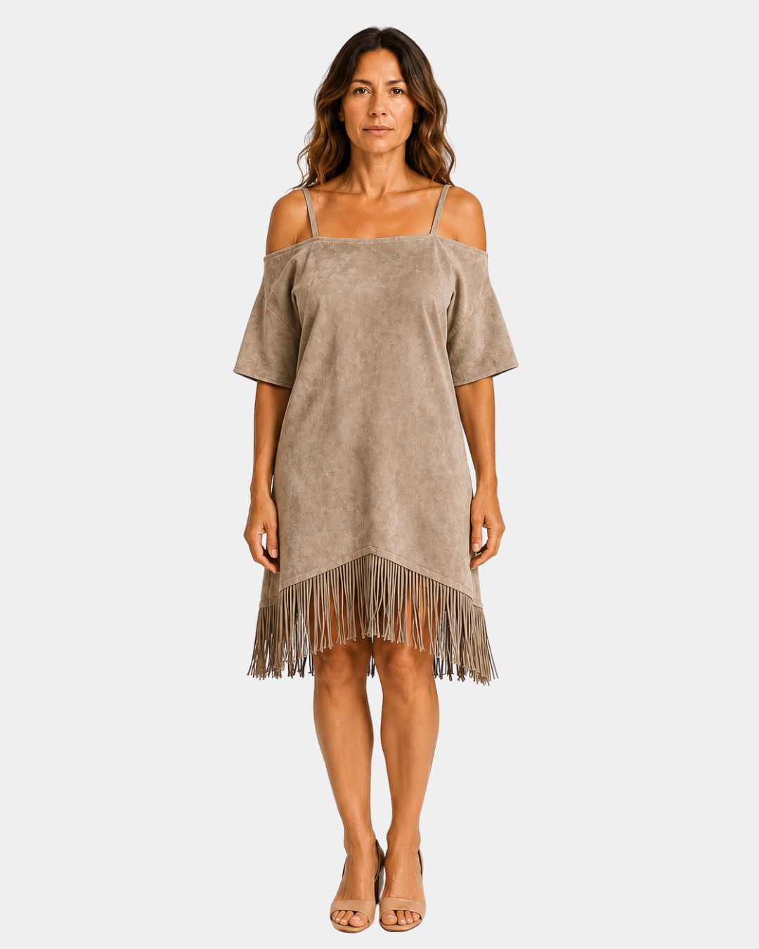 Héloïsette | Robe à bretelles avec franges