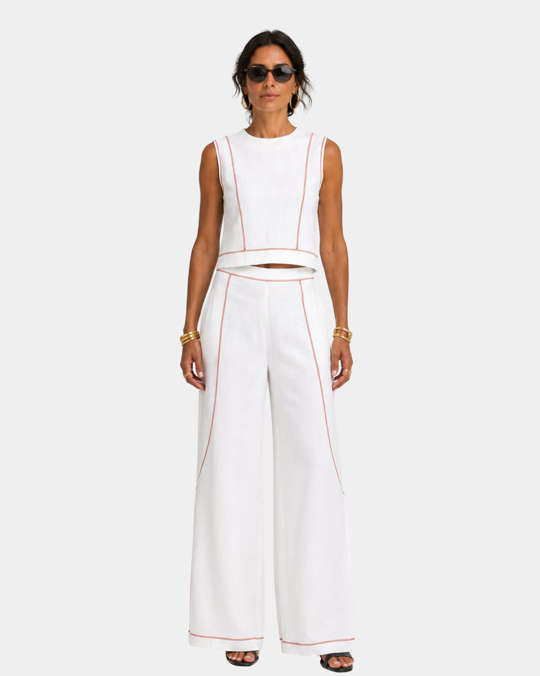 Aymone | Ensemble pantalon et blouse au design moderne