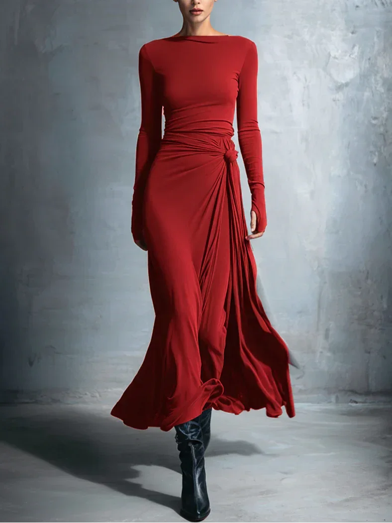 Renee | Robe Maxi Drapée
