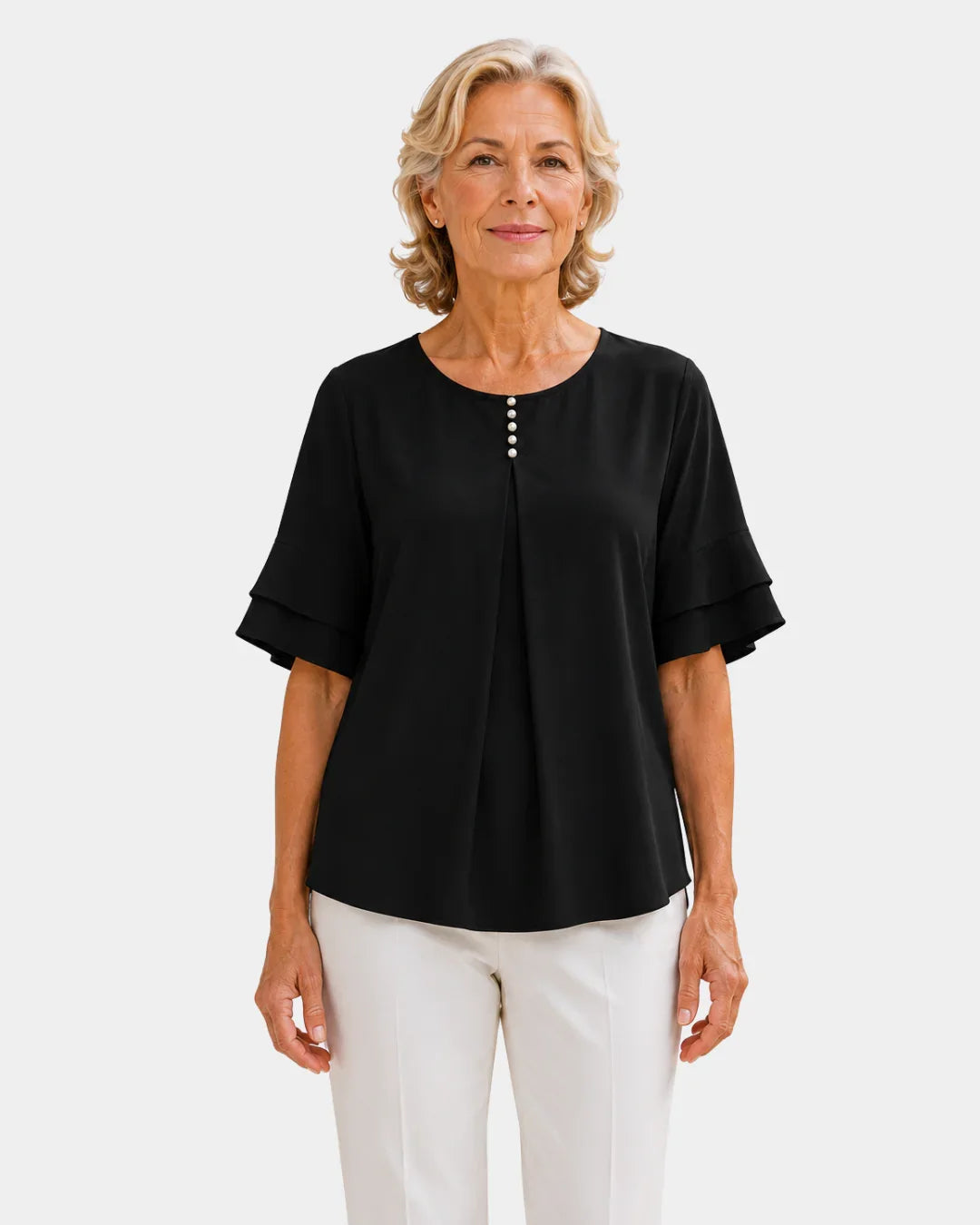 Hadelinde | Blouse élégante à boutons