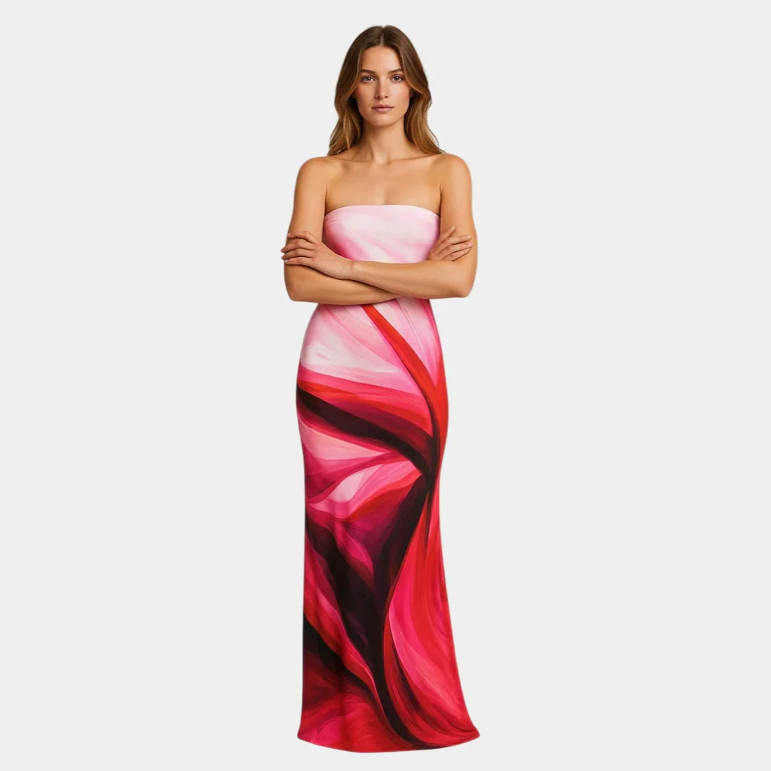 Pascale | Robe maxi ajustée au design minimaliste
