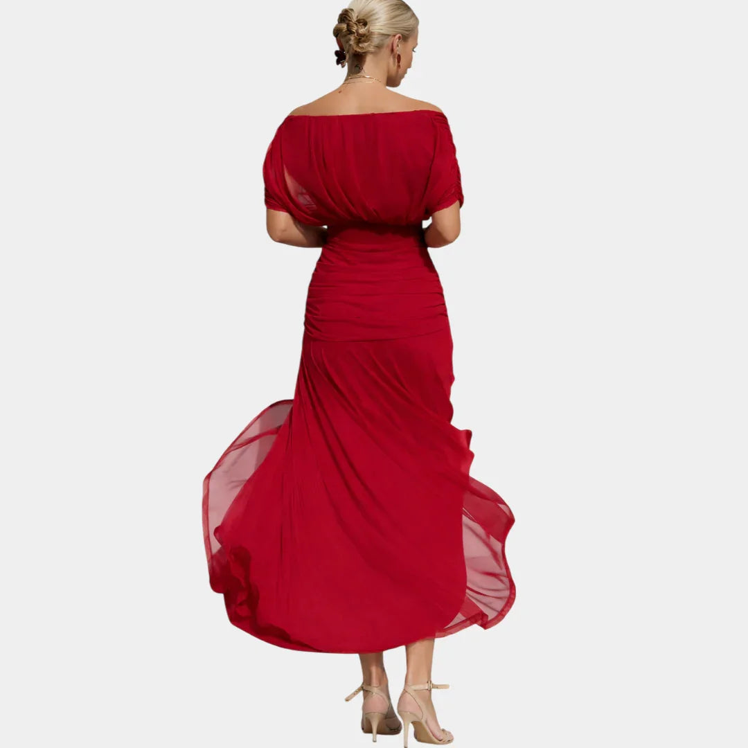 Nina | Robe Longue Florale à Col V