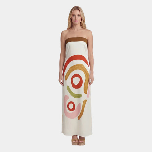 Pénélope | Robe Midi Découpée Femme