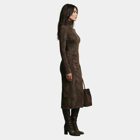 Sara | Robe Midi en Velours