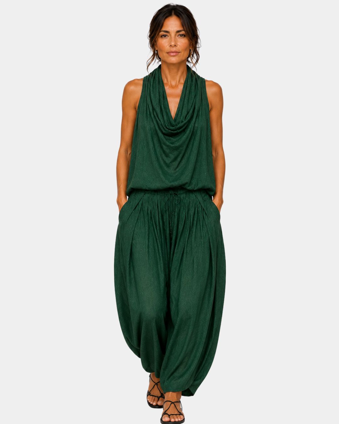 Emmeline | Ensemble avec top sans manches et pantalon