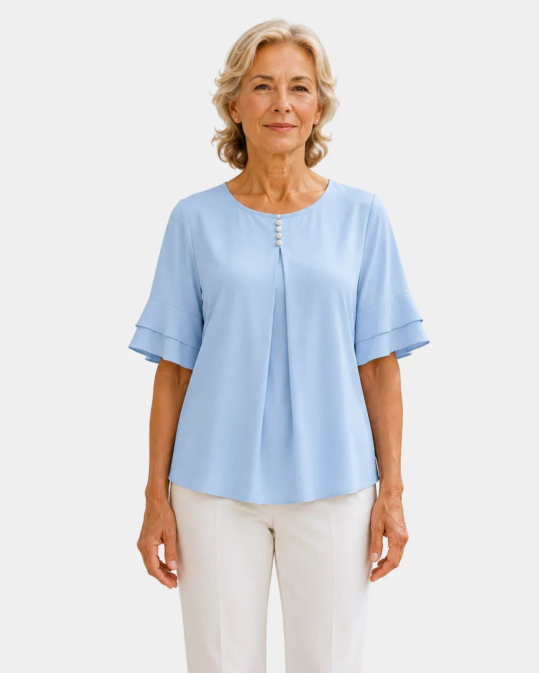 Hadelinde | Blouse élégante à boutons