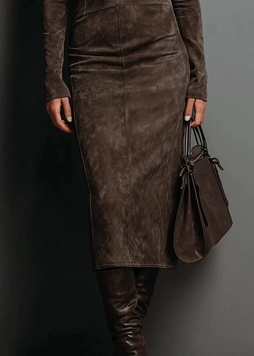Sara | Robe Midi en Velours