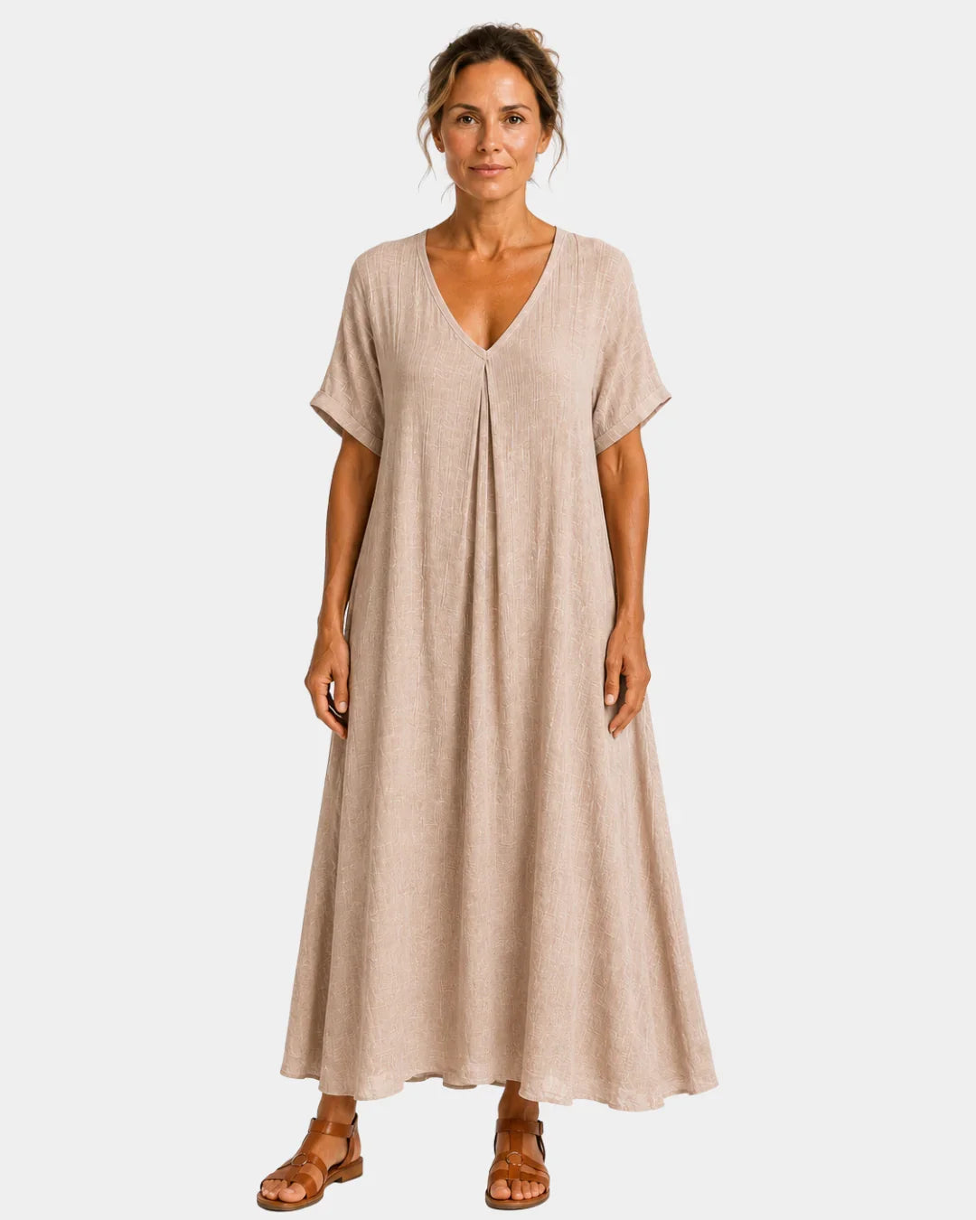 Basine | Robe longue légère à col en V