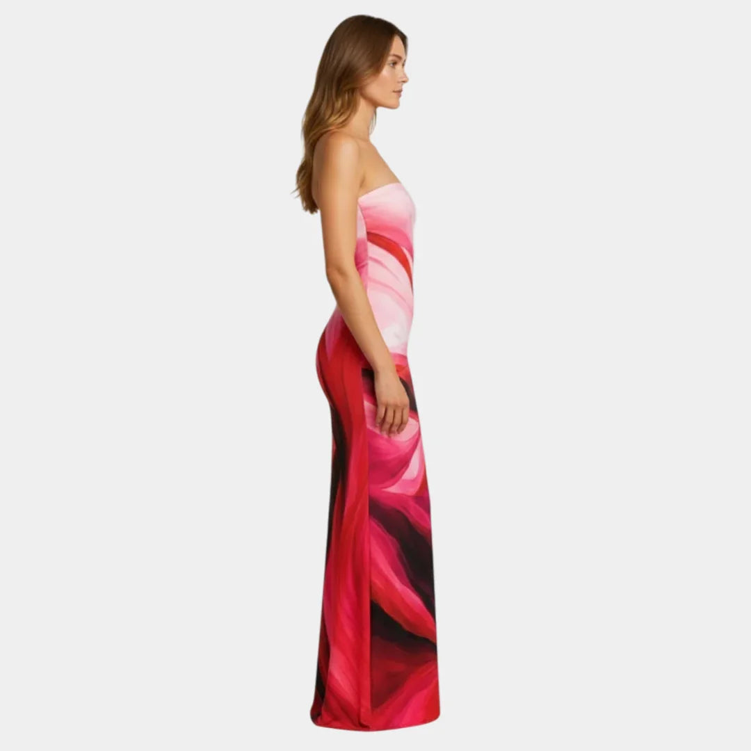 Pascale | Robe maxi ajustée au design minimaliste