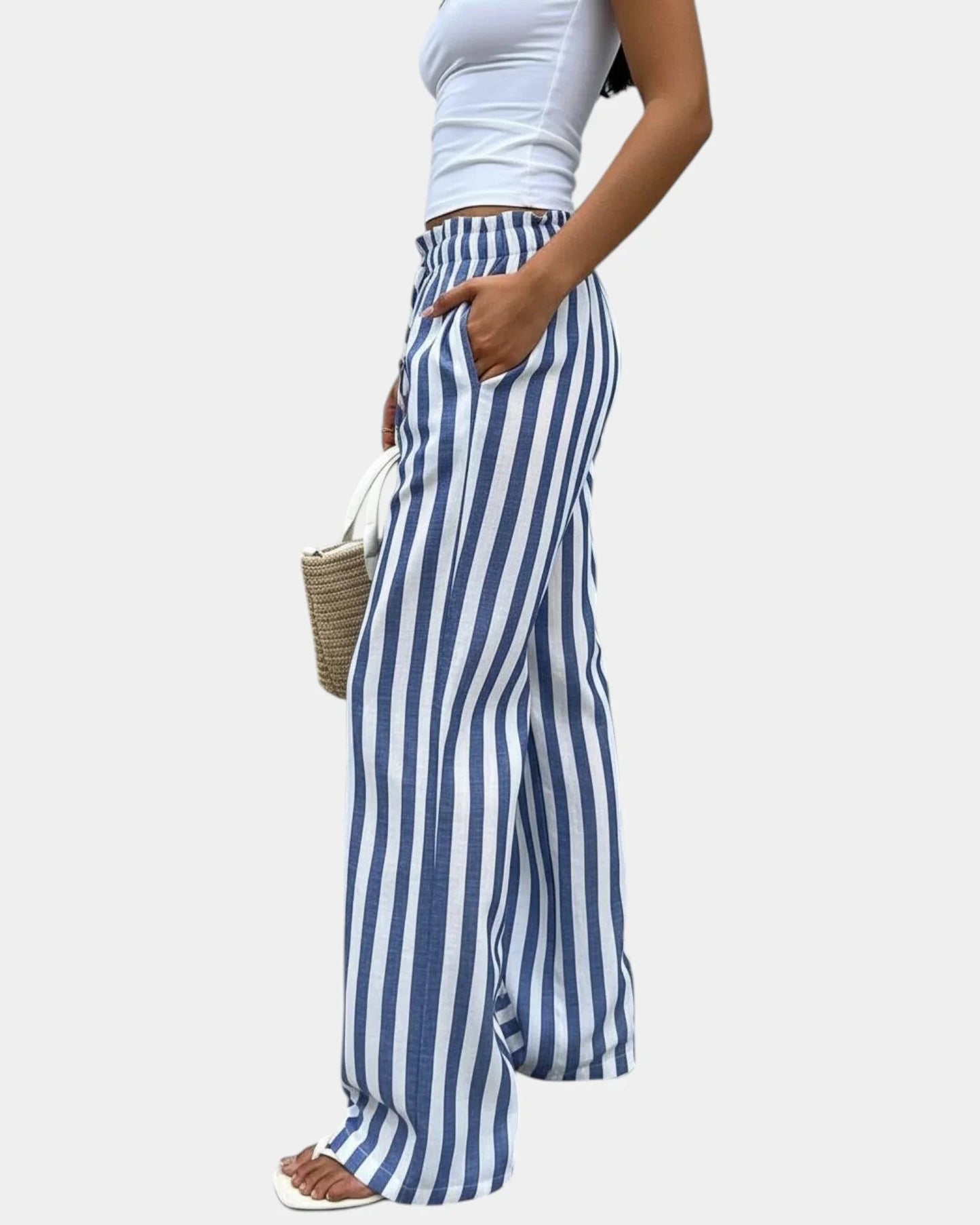 Marguerite | Pantalon à rayures
