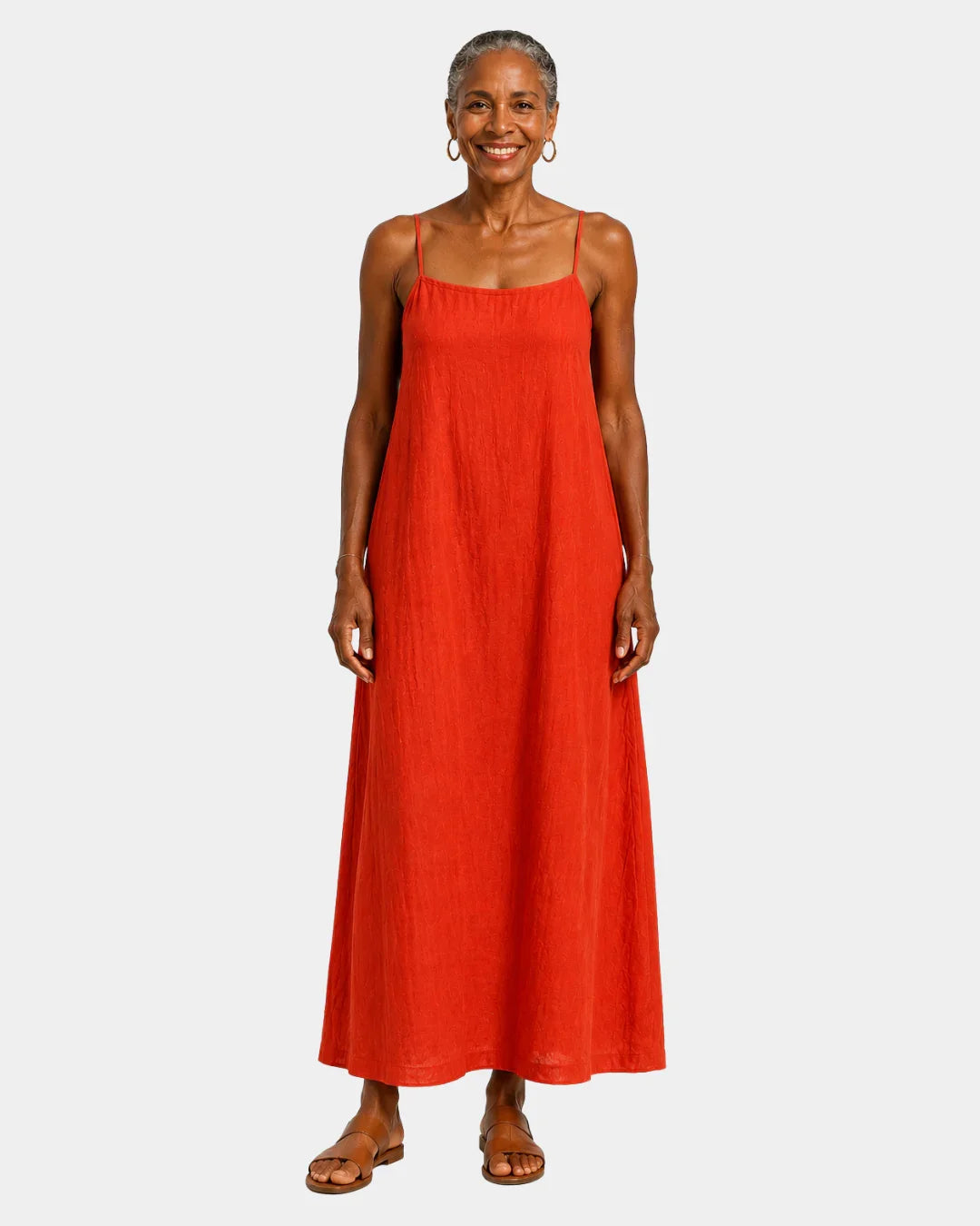Désideria | Robe longue à fines bretelles