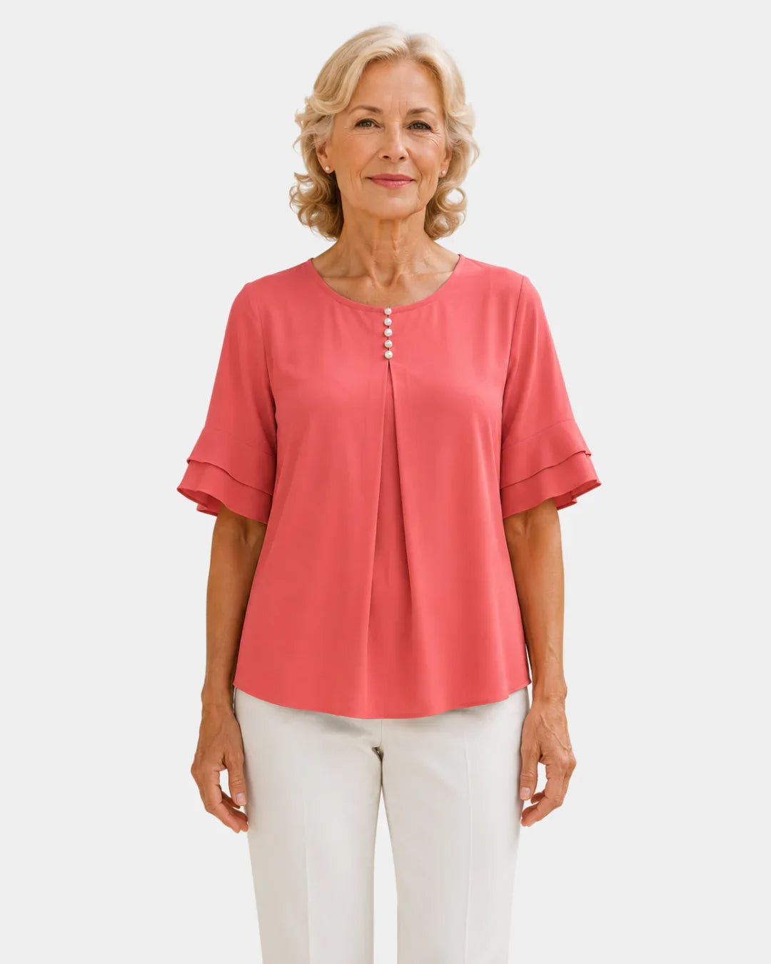 Hadelinde | Blouse élégante à boutons