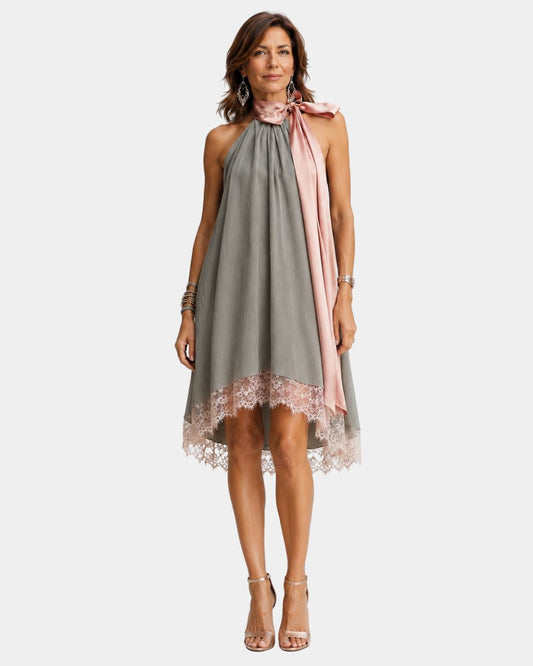 Arsinoée | Robe avec nœud élégant