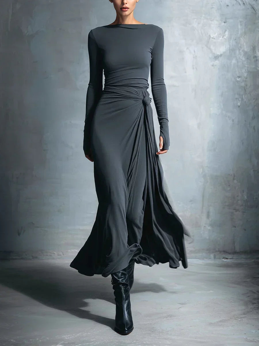 Renee | Robe Maxi Drapée