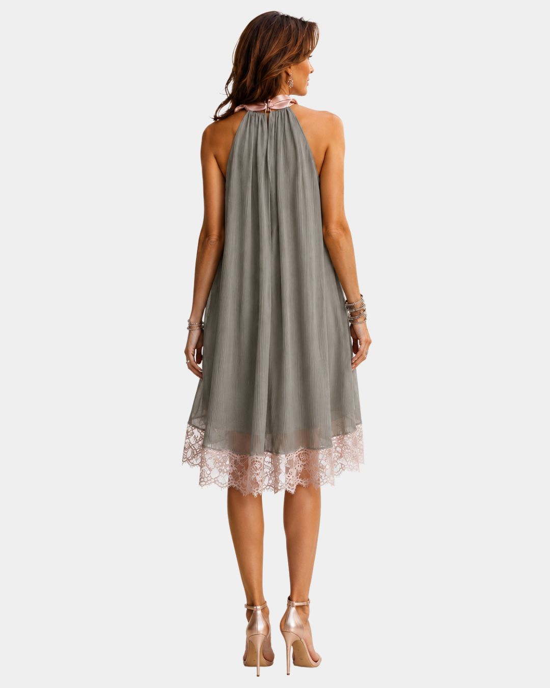 Arsinoée | Robe avec nœud élégant