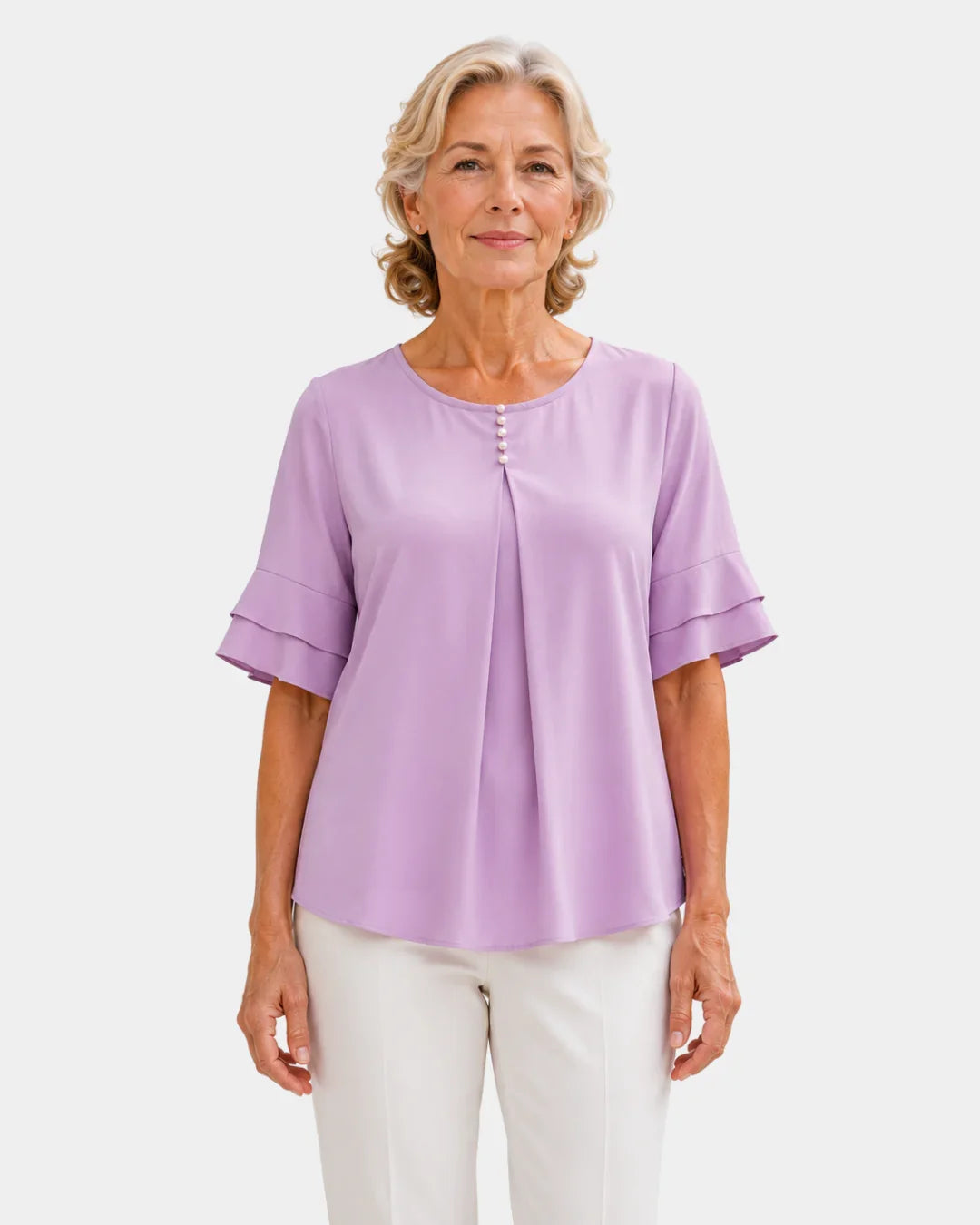 Hadelinde | Blouse élégante à boutons