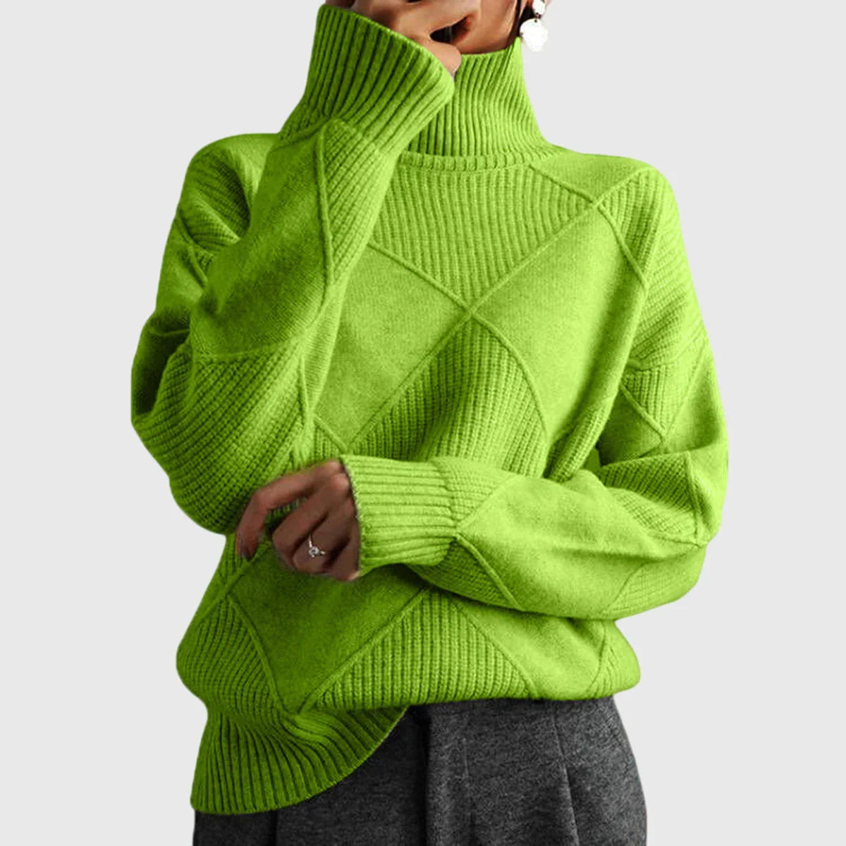 Lauren | Pull luxe à col haut