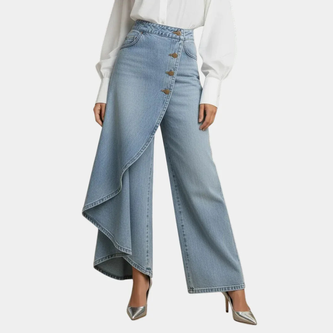 Martina | Jean taille haute à jambes larges
