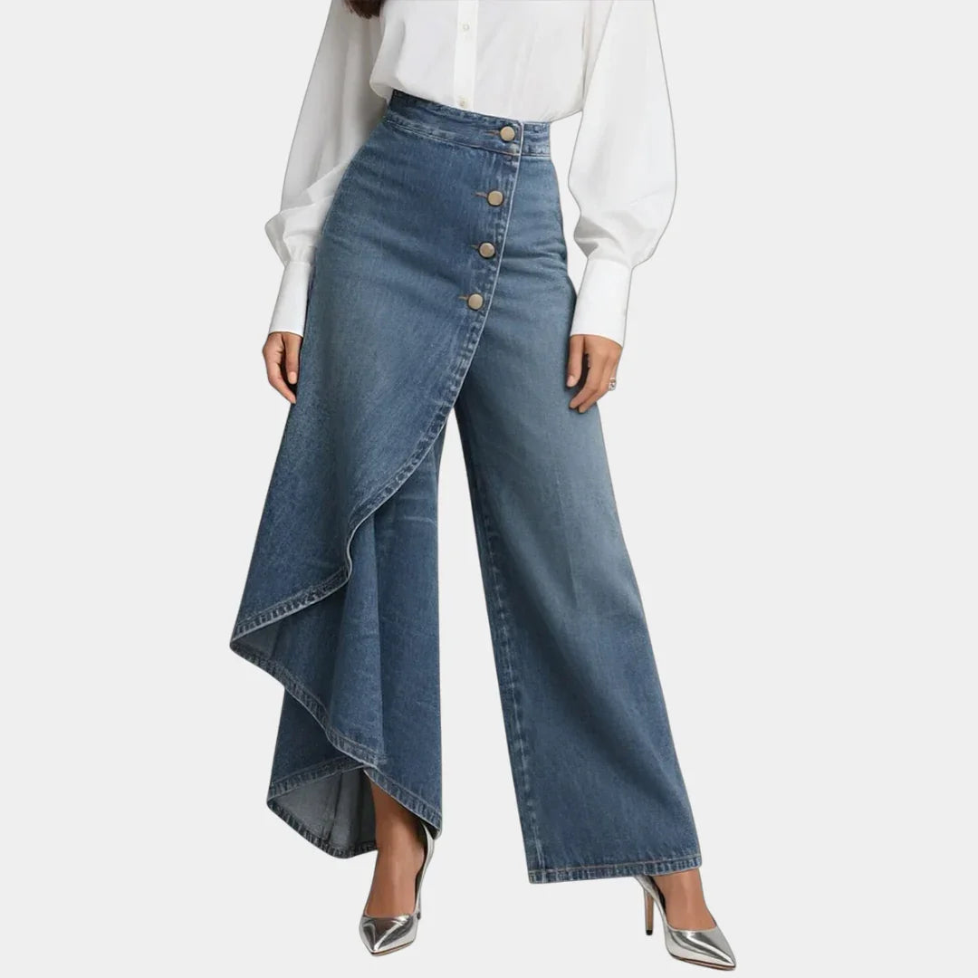 Martina | Jean taille haute à jambes larges