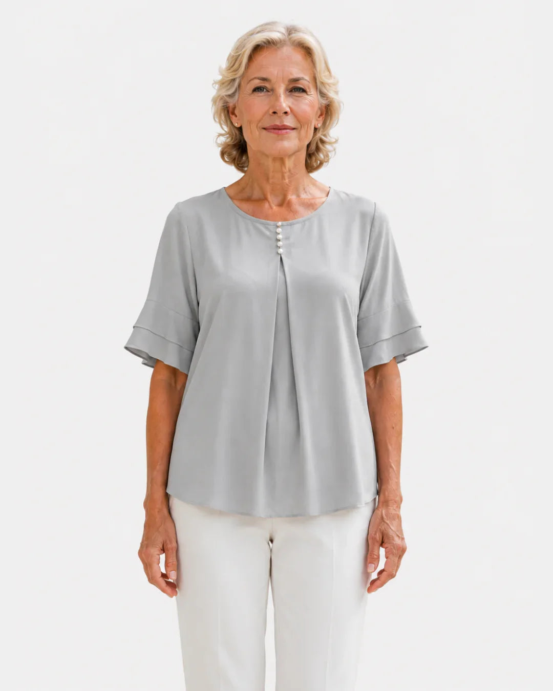 Hadelinde | Blouse élégante à boutons