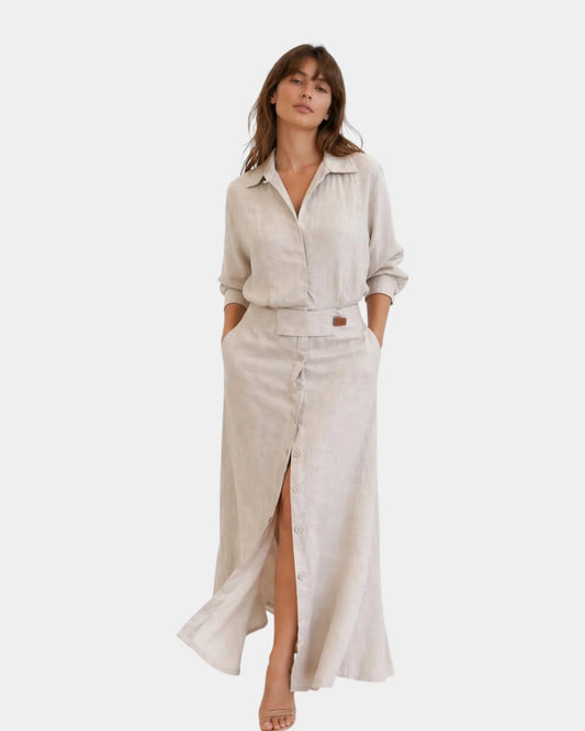 Énora | Robe longue minimaliste