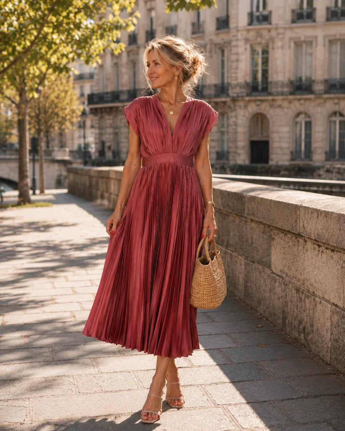 Colombe | Robe longue fluide
