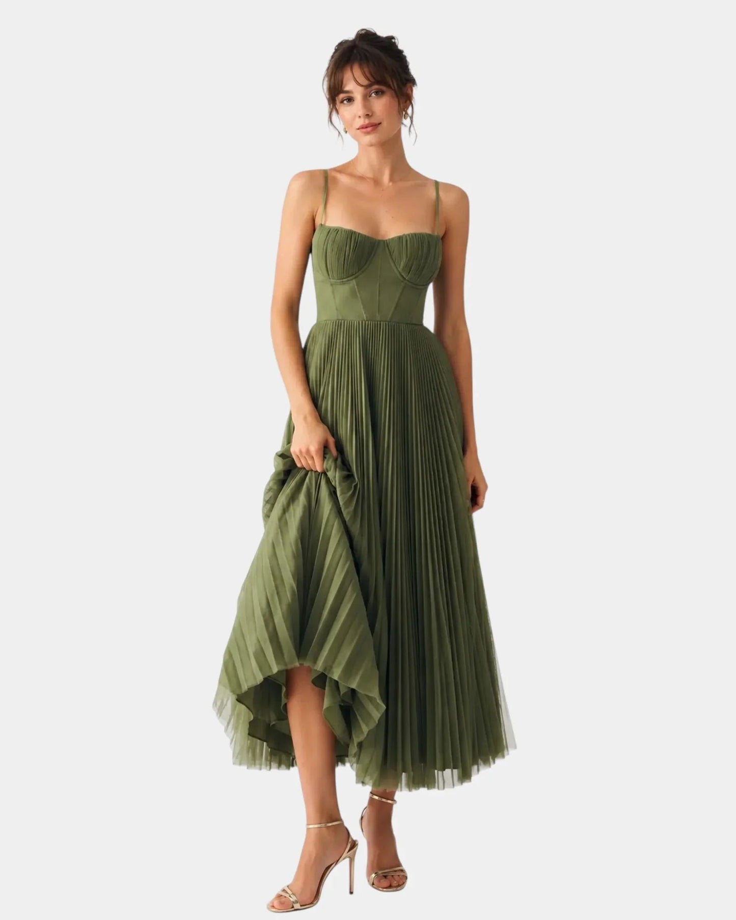 Perline | Robe midi élégante