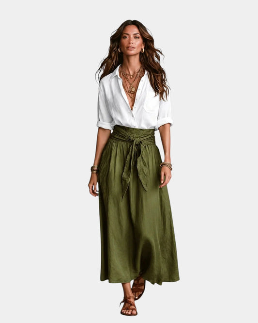 Danaé | Jupe midi + chemise offerte