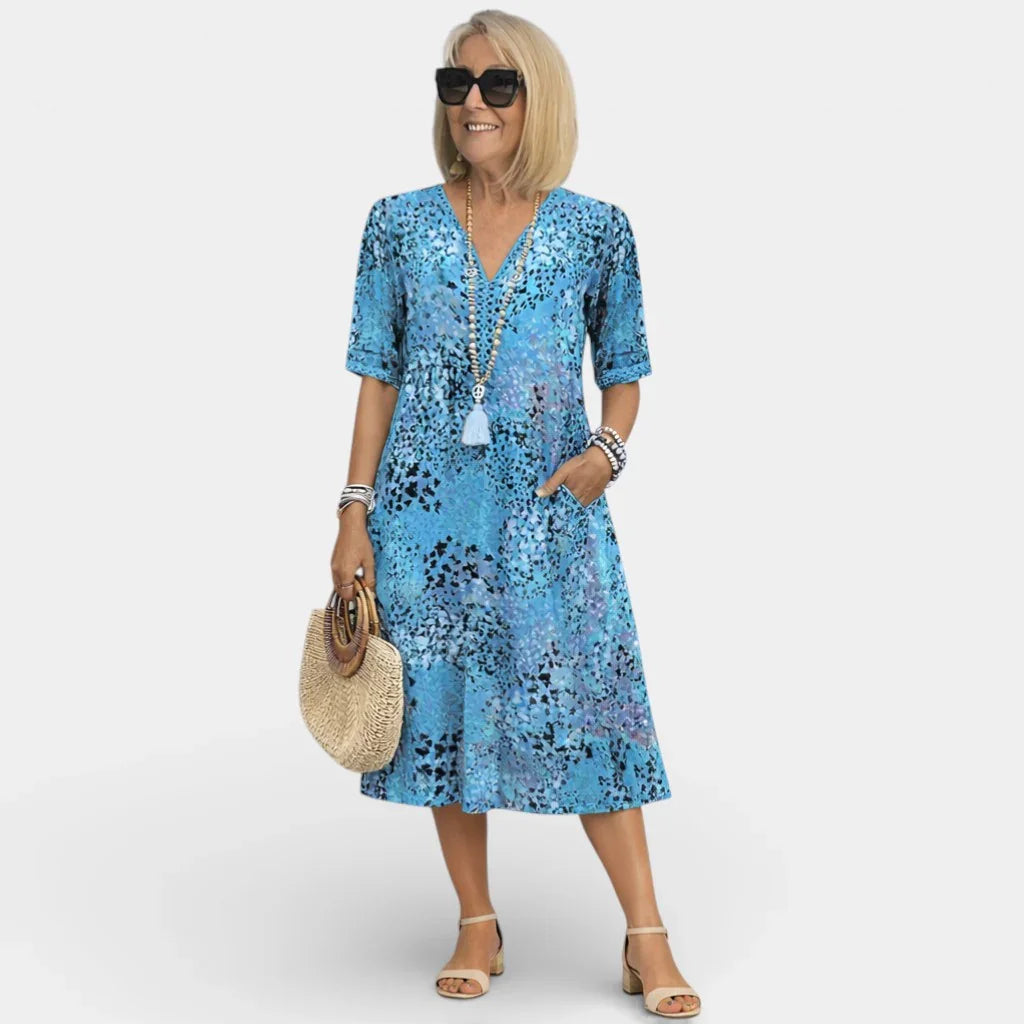 Adèle | Robe avec décolleté en V