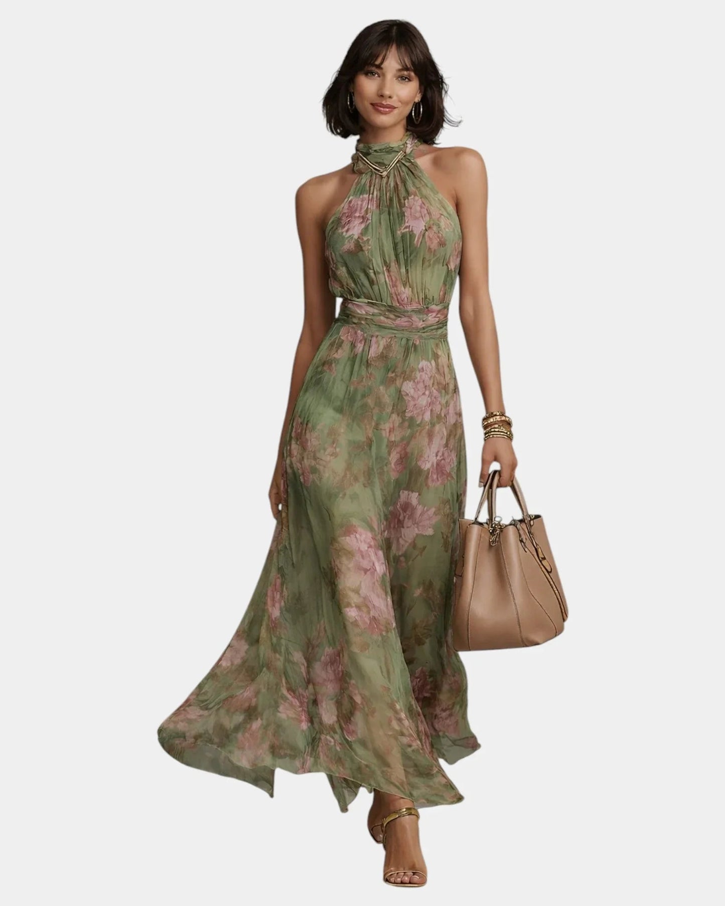 Maïa | Robe longue fleurie élégante