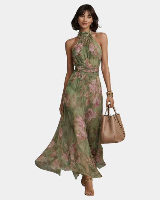 Maïa | Robe longue fleurie élégante