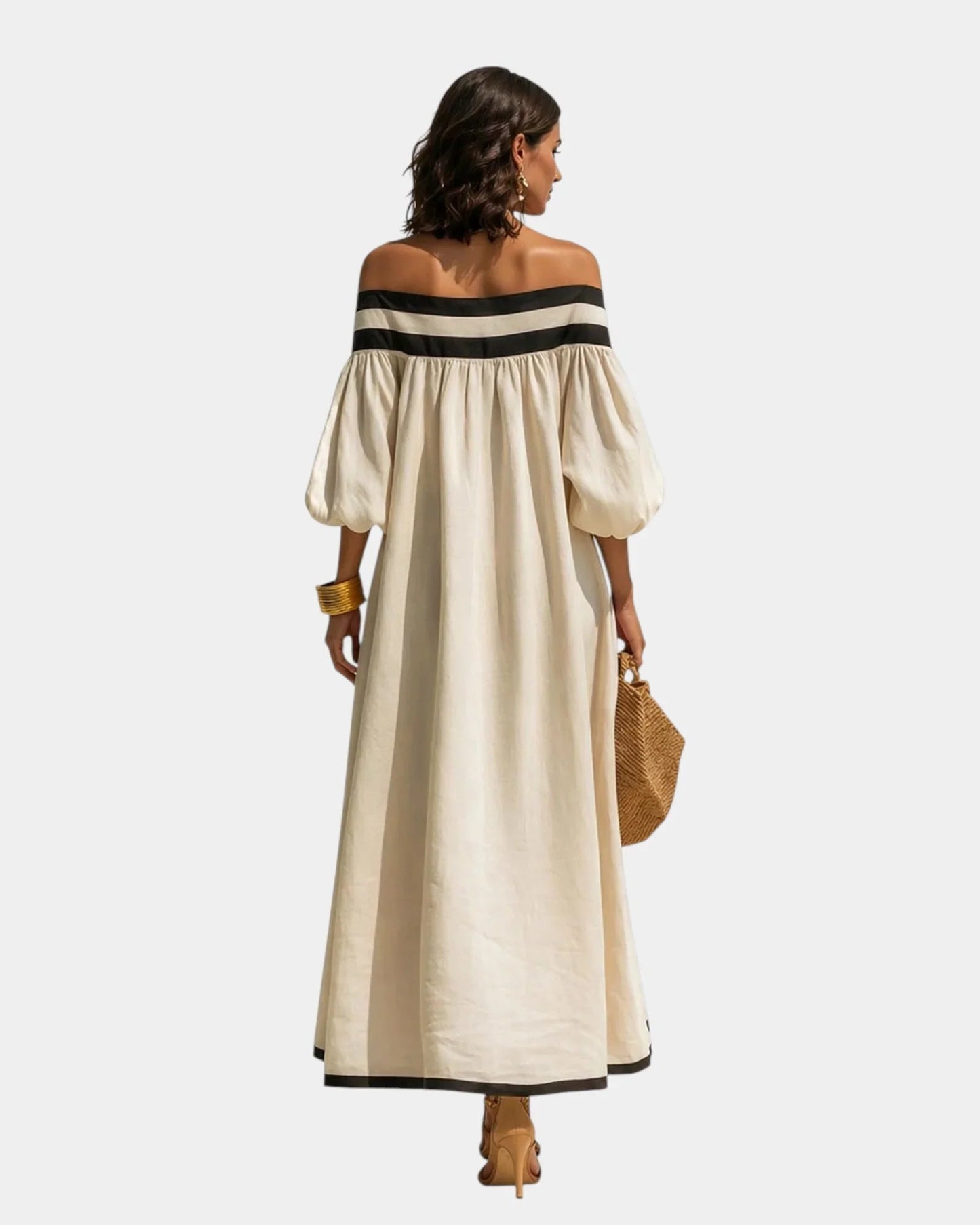 Cindy | Robe maxi à épaules dénudées