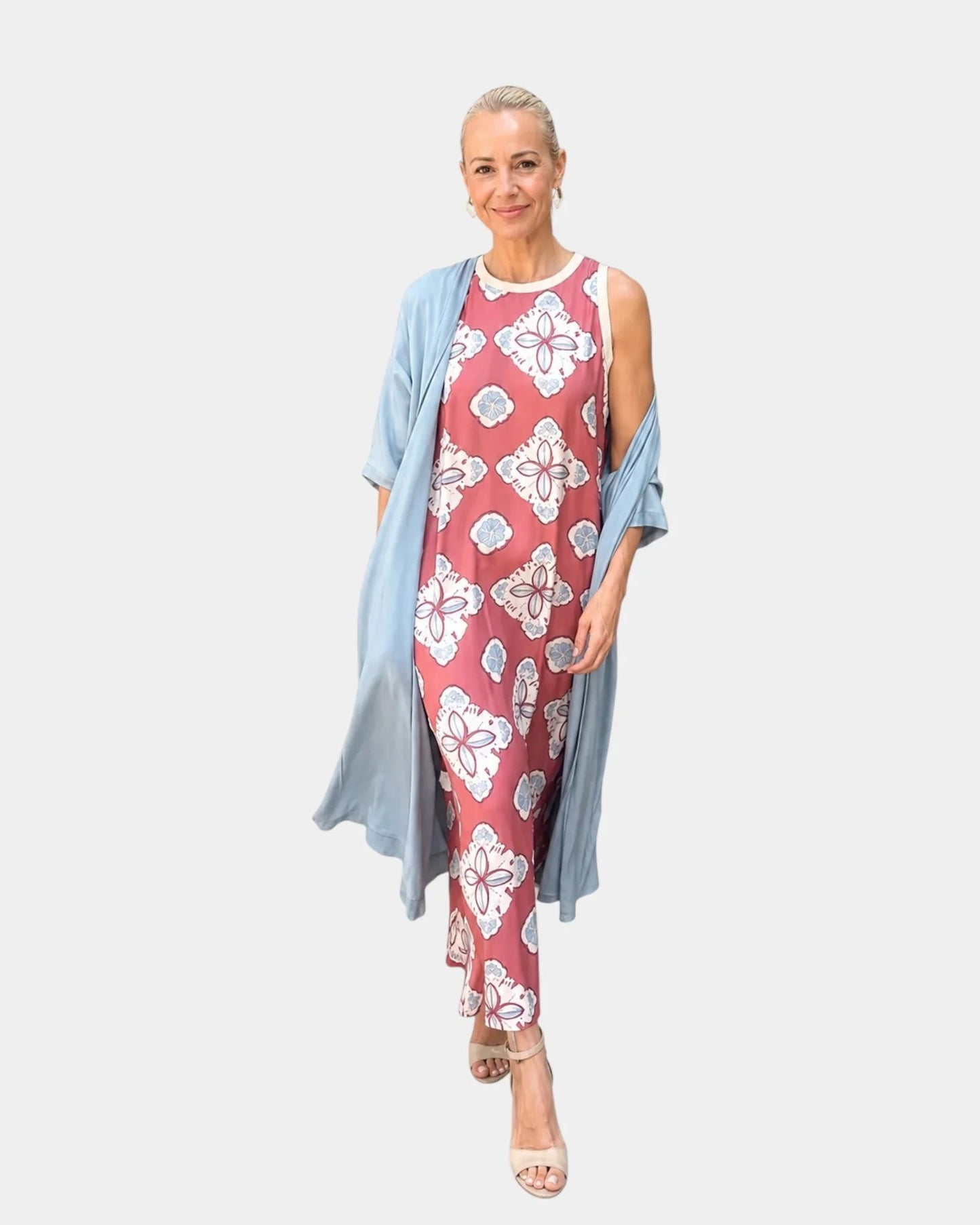 Lynette | Ensemble avec robe et gilet léger