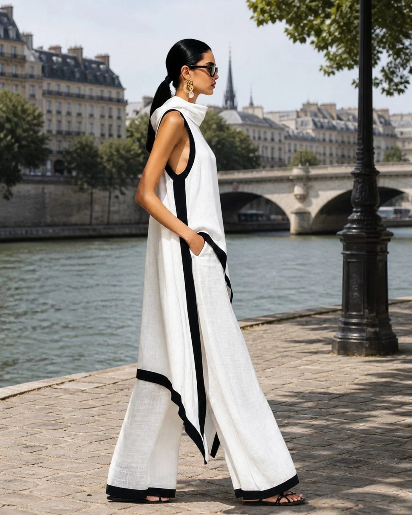 Nicaise | Ensemble élégant pantalon et blouse