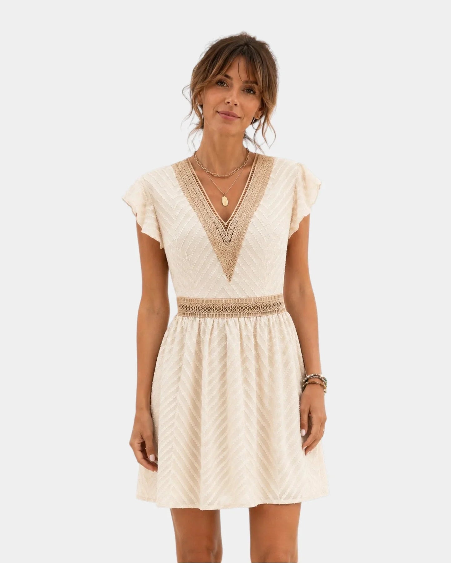 Hava | Robe courte à décolleté en V