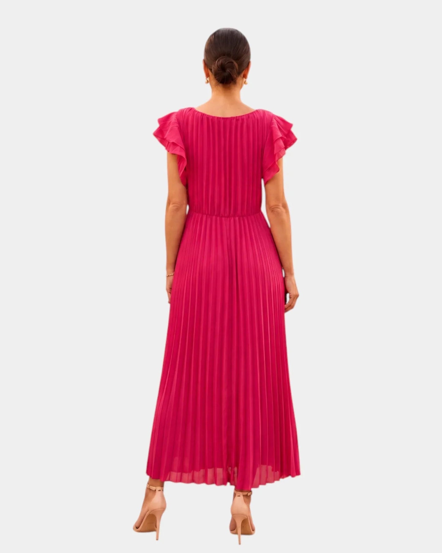 Wiam | Robe maxi plissée élégante