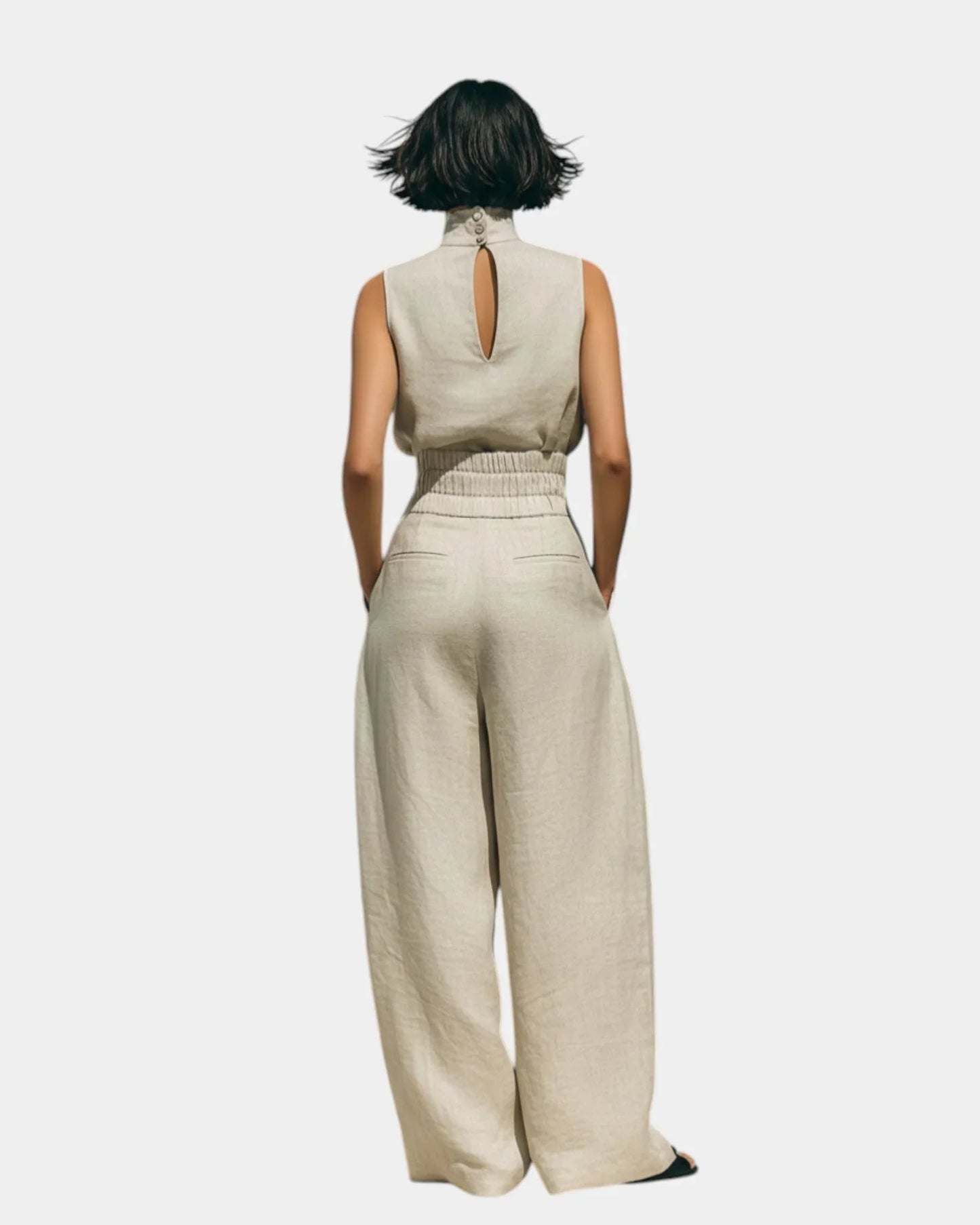Falyne | Ensemble débardeur et pantalon large minimaliste