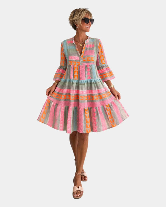 Amicie | Robe midi imprimée