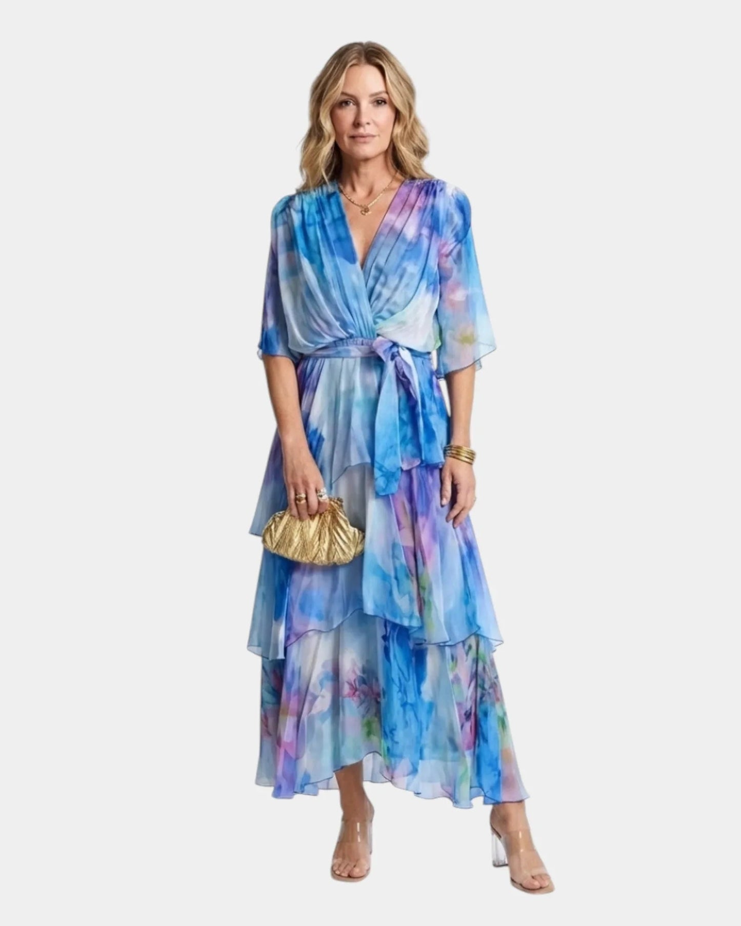 Gilda | Robe avec ceinture à nouer