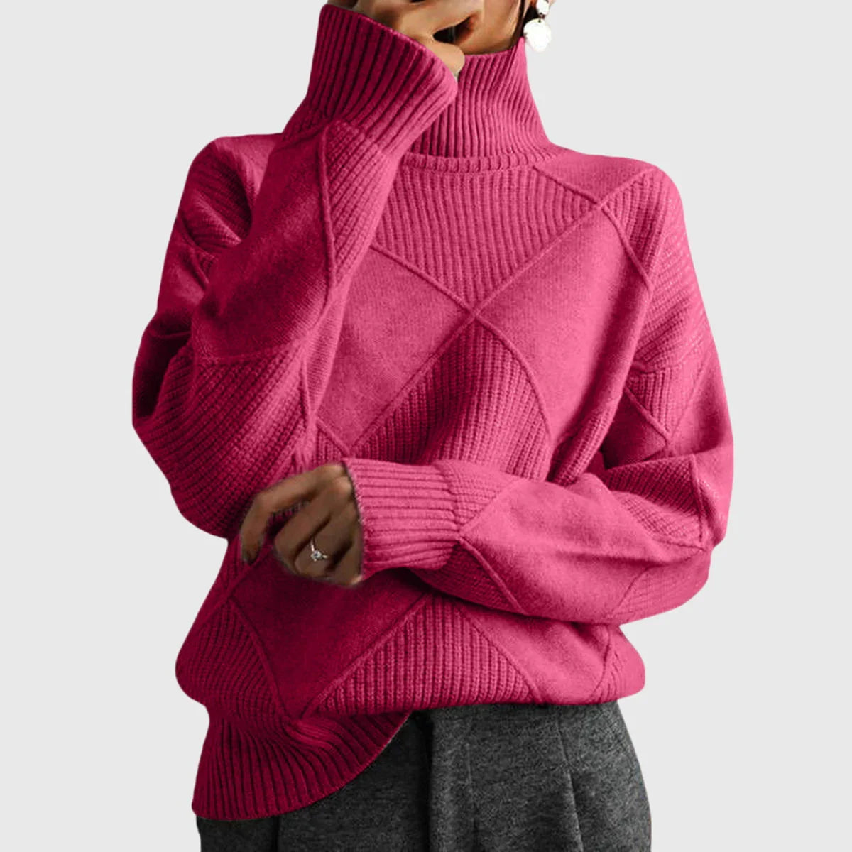 Lauren | Pull luxe à col haut