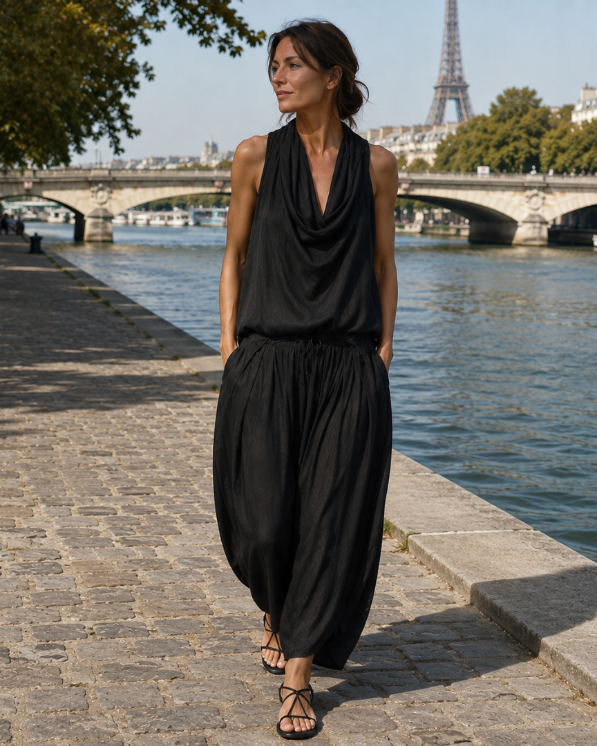 Emmeline | Ensemble avec top sans manches et pantalon
