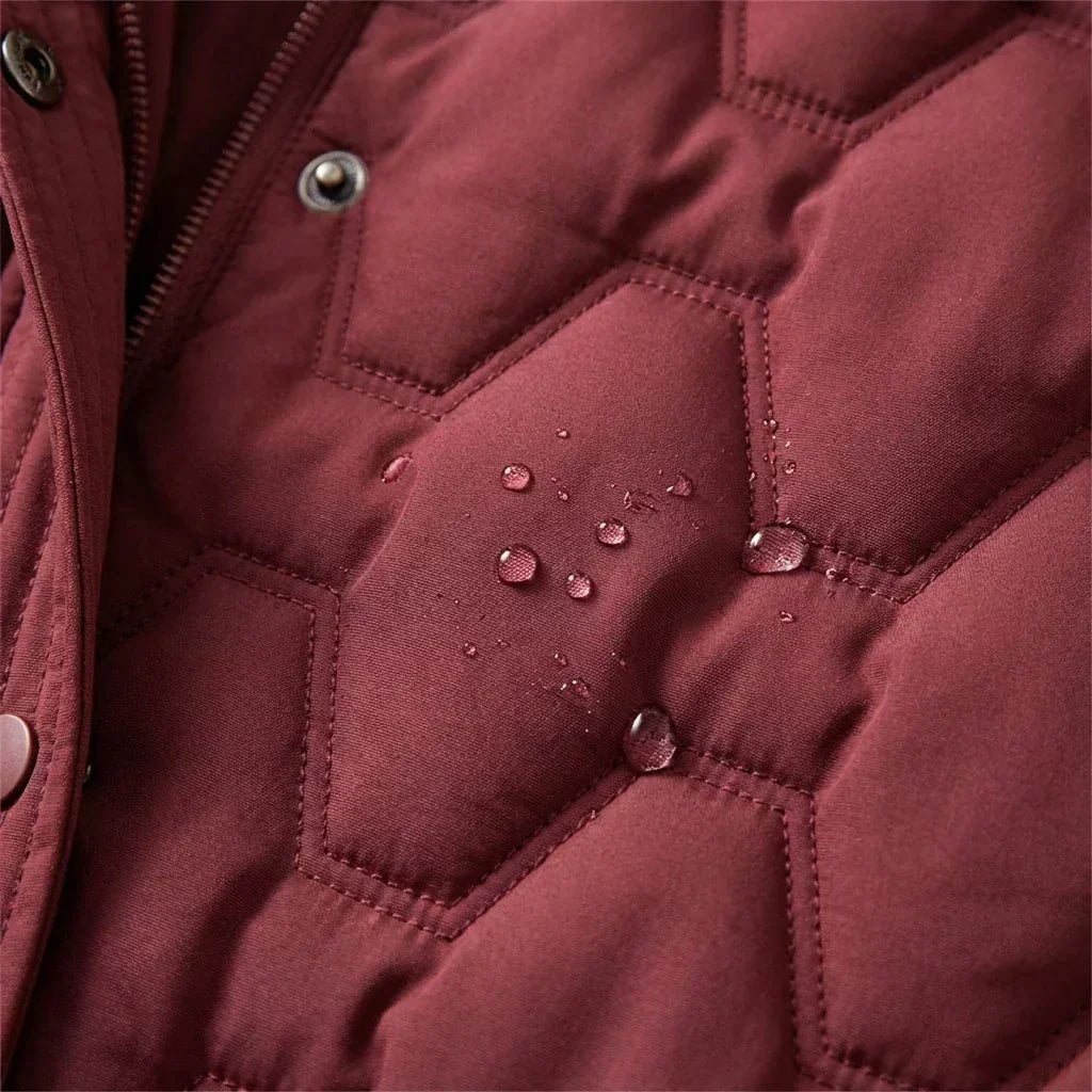 Briseida | Long manteau en duvet avec capuche